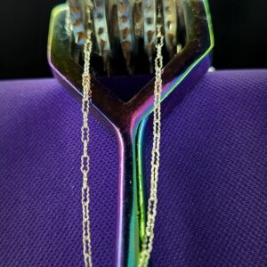 Sterling Silver Krinkle Paperclip Permanent Jewelry Chain-Tier 2