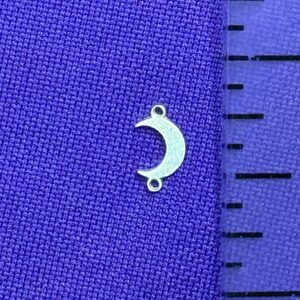 Solid Crescent Moon Sterling Silver