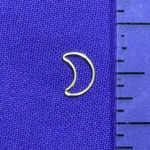 Small Open Crescent Moon Gold Filled