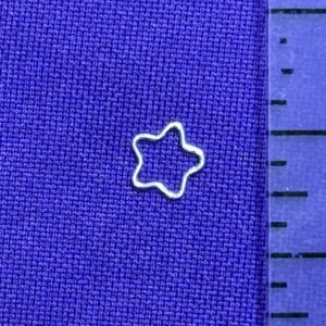 Small Open Star Sterling Silver