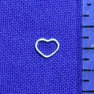 Small Open Heart Sterling Silver