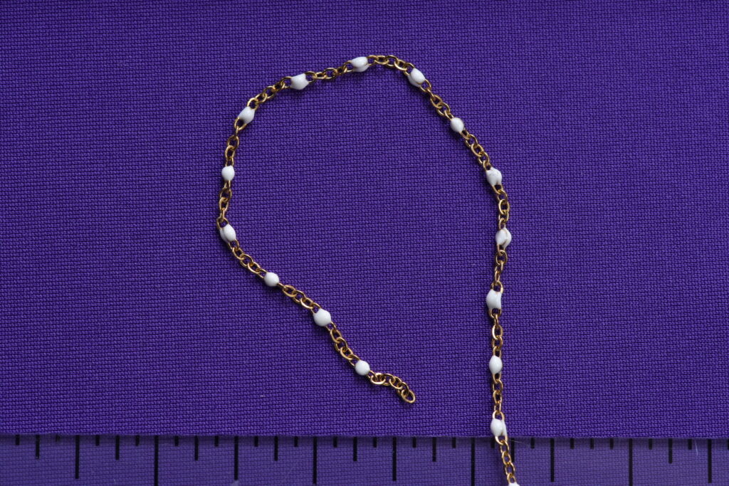 Stainless Steel White Satellite Beads Permanent Jewelry Chain-Tier 1