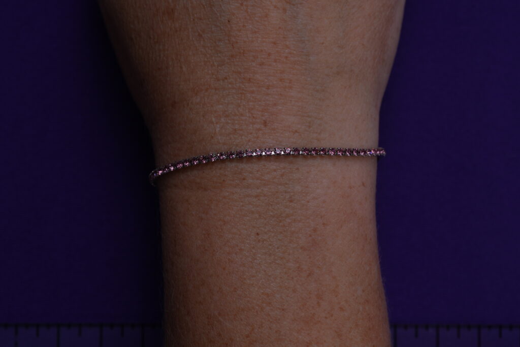 SST Silver Base 2mm Pink Tennis Chain Permanent Jewelry Chain-Tier 2